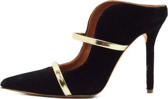 Malone Souliers Mules in velluto - Nero