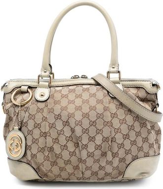 Gucci Pre-owned Gucci GG Canvas Sukey Satchel Ladies 247902 525040