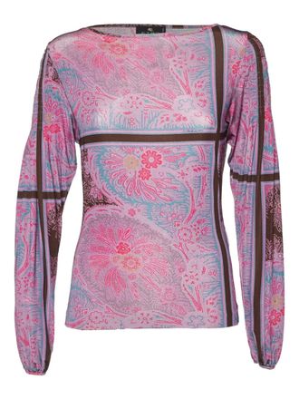 Etro long sleeve top - Purple