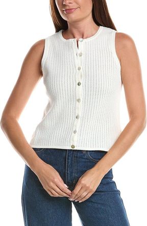 CeCe by Cynthia Steffe Cece Pointelle Button Up Top
