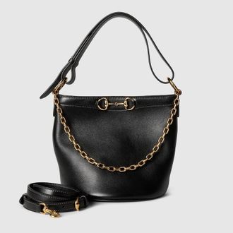 Gucci Starlet Mini Bucket Bag, Black, Leather