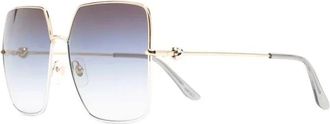 Cartier Trinity Zonnebrillen - Dames - Zonnebrillen - Geel - 61 MM - Accessoires