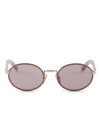 Prada round-frame sunglasses - women - Metal - One Size - Neutrals