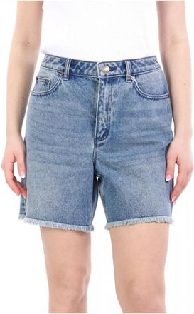 Michael Kors Mr 59066Fau Boyfriend Denim Shorts - Dames - Denim shorts - Blauw - S - Denim - Korte Broeken