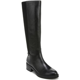 Life Stride Womens Lifestride Bristol Boots Black Faux Leather Knee High HTAT544