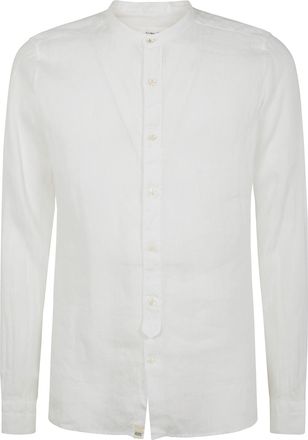 Tintoria Mattei Camicia Collo Guru Guru Neck Linen Shirt