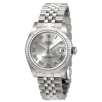 Rolex Pre-owned Rolex Datejust Silver Dial Ladies Watch 178274SRJ