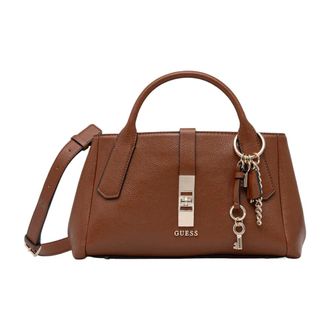 Guess Handbags, female, Brown, Size: ONE SIZE Brooke High Society Satchel
