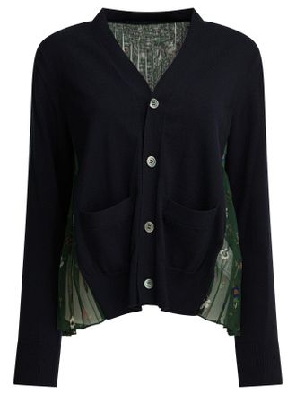 sacai Cardigan mit Blumendruck
