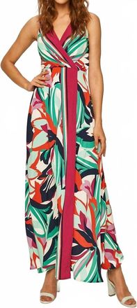 Pinch Design The Palm Cove Maxi Dress In Navy Teal
