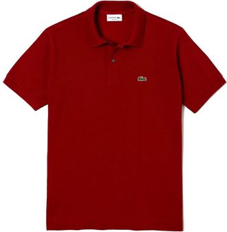 Lacoste Klassiek poloshirt in bordeauxrood - Dames - Polos - Rood - XS - Katoen - Tops