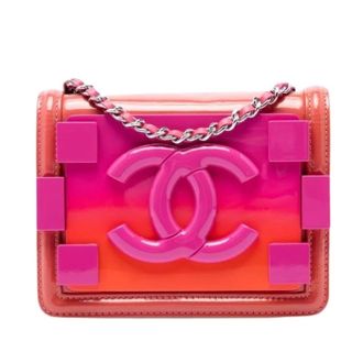 Chanel Pre-owned Vintage Flap Crossbody Bag - Dames - Pre-owned - Roze - Maat: ONE Size Leer