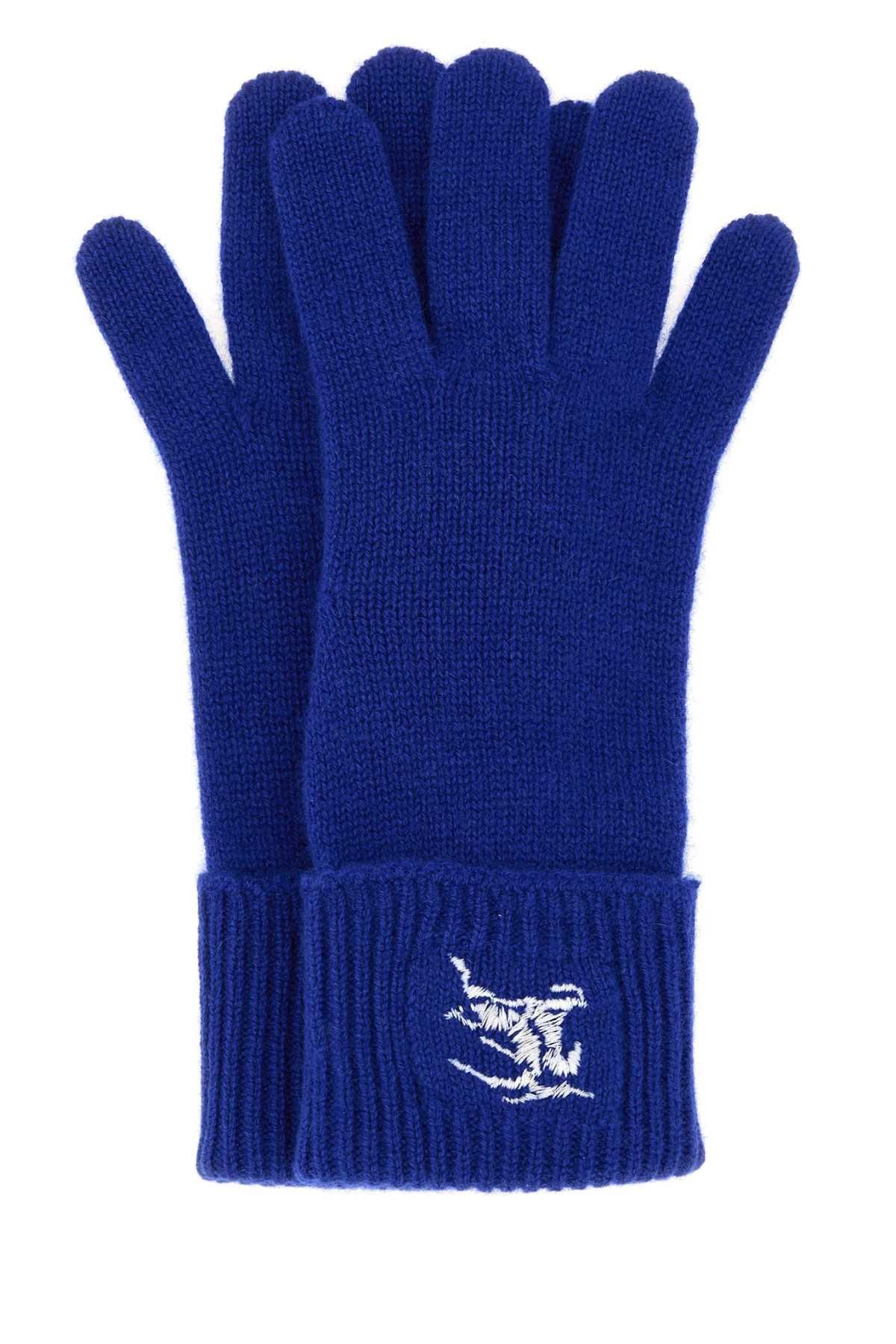 【関税&送料込】Burberry Electric Blue Cashmere Blend Gloves Burberry Electric Blue Cashmere Blend Gloves from $336.00