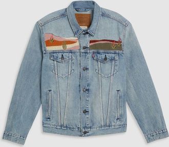 Levi's Mens Set The Scene Trucker The Jacket - Blue - Size Medium