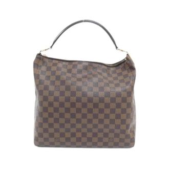 Louis Vuitton Pre-owned Portobello Damier Schoudertas - Dames - Pre-owned - Bruin - Maat: ONE Size