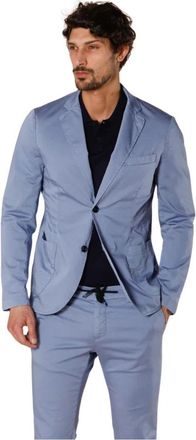 Mason's Regular Fit Blazer Da Vinci Travel - Heren - Blazers - Blauw - 2XL - Katoen - Jassen