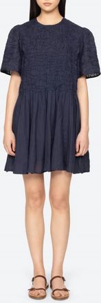 Sea New York Imogen Solid Mini Dress In Navy