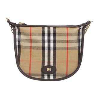 Burberry Shoulder Bags, female, Beige, Size: ONE SIZE Mini Highlands Chain Bag