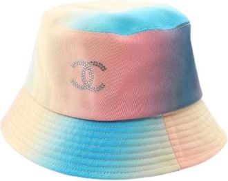 Chanel Pre-owned Coco Mark Bucket Hat - Dames - Vintage Accessoires - Veelkleurig - ONE Size - Katoen - Vintage