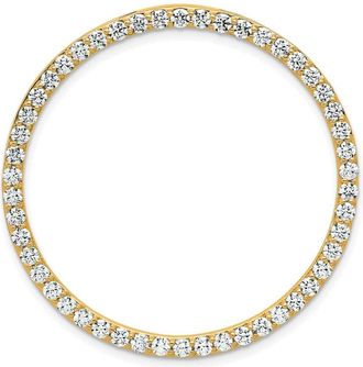 Diamond2Deal 14k Gold Lab Grown Diamond Pendant (2ct, VS, G-H)