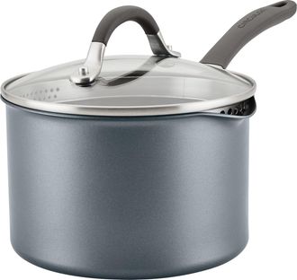 Circulon Casseruola Antiaderente Antigraffio Con Coperchio, 18 Cm - 2,8 L, Pentola A Induzione Con Coperchio Scolapasta E Bordi Versatori, Pentole Lavabili In 