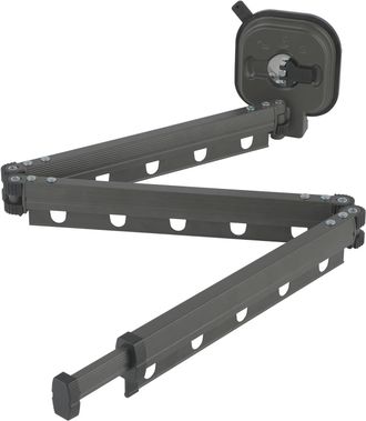 OEM Tendedero De Ropa Plegable De Pared De 3 Secciones - Barra Extensible Con Ventosa - Ahorra Espacio - Ideal Para Balc&oacute;n, Lavadero, Ba&ntilde;o, Terraza, Apart