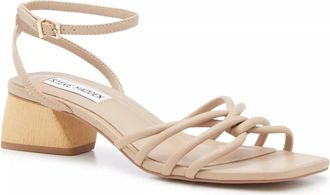 Steve Madden Abigail Strappy Womans Tan Block Heel Dress Sandals GAL1777