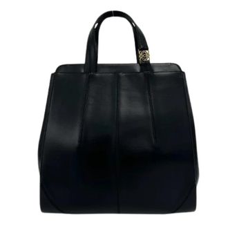 Loewe Pre-owned Leren Tote Bag - Dames - Vintage Schoudertas - Zwart - ONE Size - Leer - Vintage