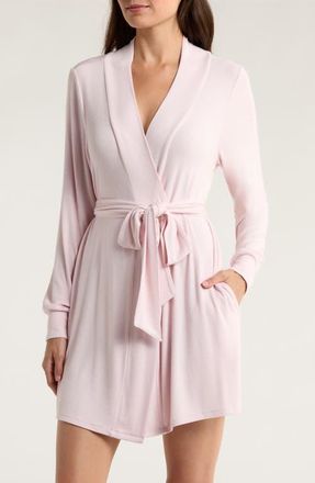 Open Edit Daydream Short Robe in Pink Cake at Nordstrom, Size X-Large