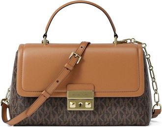 Michael Kors Tribeca Extra-Small Crossbody Tas - Dames - Handtassen - Bruin - ONE Size - Polyester - Tassen
