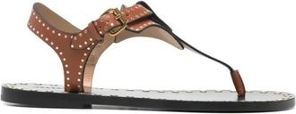 Isabel Marant Brown Leather Sandals