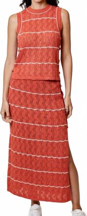 dh New York Eliza Maxi Skirt In Cayenne