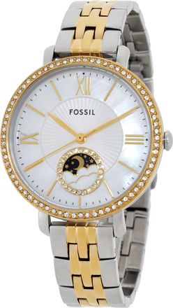Fossil Jacqueline Quartz Crystal White Dial Ladies Watch ES5166