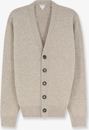 Bottega Veneta Cardigan in misto cashmere con patch Intreccio - BOTTEGA VENETA - gender_Man