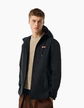 Hunter Mens Hunter Original Mens Waterproof Mens Black Rain Jacket - Size: Regular/36