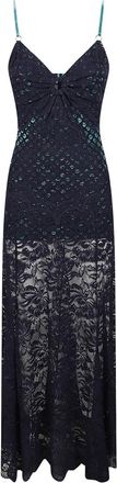 Paco Rabanne Strap Jurk - Dames - Feestkleedjes - Blauw - XS - Kleedjes