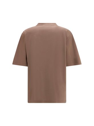R&oacute;he Womens Oversized T-Shirt Taupe Cotton; Modal; Silk T-Shirts And Polos
