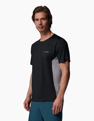 Columbia Mens Columbia Three Pitch SS Crew Polyester Mens Black Activewear T-Shirts - Size: 38