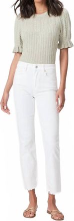Paige Cindy High-Rise Jean In White Noise