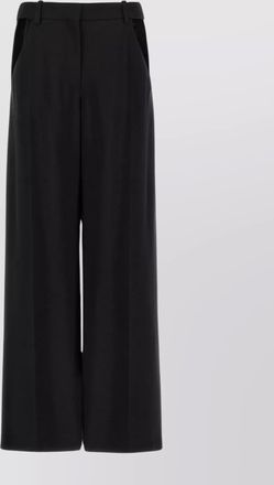 MUGLER wide leg trousers featuring cut-out design