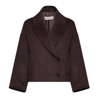 Blanca Vita Colle 0434 Jas - Dames - Mantels - Bruin - Maat: S Wol