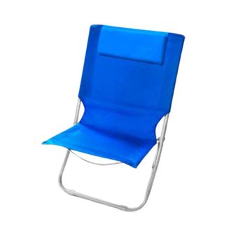 Trade Shop Trade Shop - Playa Con Coj&iacute;n De Cabecera Azul 57 X 47 X 95cm Plegable Port&aacute;til 281015