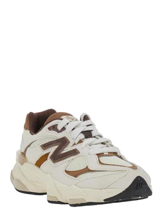New Balance Leather and Textile Sneaker - Beige