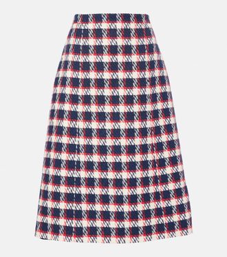 Carolina Herrera Tweed midi skirt