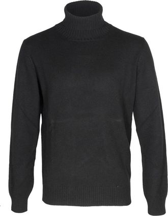 KANGRA Turtlenecks, male, Black, XL, Two-ply Turtleneck Jumper