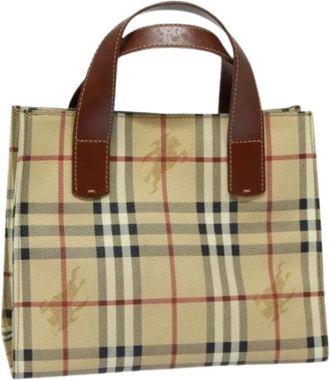 Burberry Pre-owned Tote Bags, female, Beige, Size: ONE SIZE Pre-owned Tote Bag