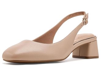 Rockport Total Motion Danna High Womens Heels Light Natural : 7.5 W (C), Leather/Rubber