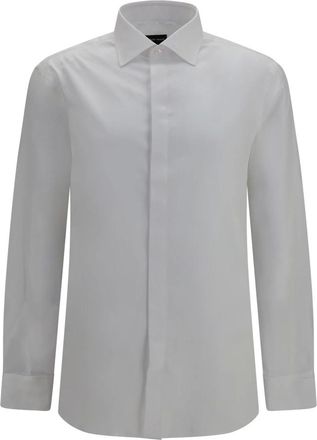 Giorgio Armani Camicia Morbida in Cotone - - Shirts - Uomo - Bianco - 3XL