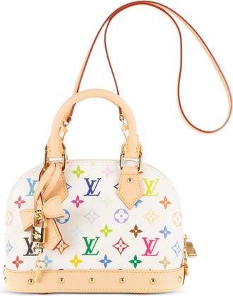 Louis Vuitton x Takashi Murakami Borsa tote in pelle - Bianco