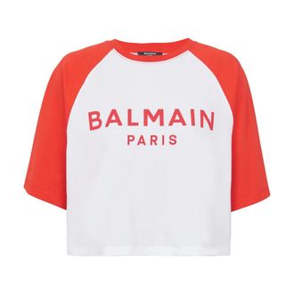 Balmain Mujer, Camisetas, Rojo, Talla: XS